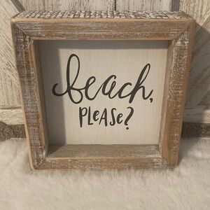 Hobby Lobby Beach Please Wooden Sign